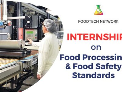Internship food processing Internship on Food processing, New Product development & Its Regulatory Compliance